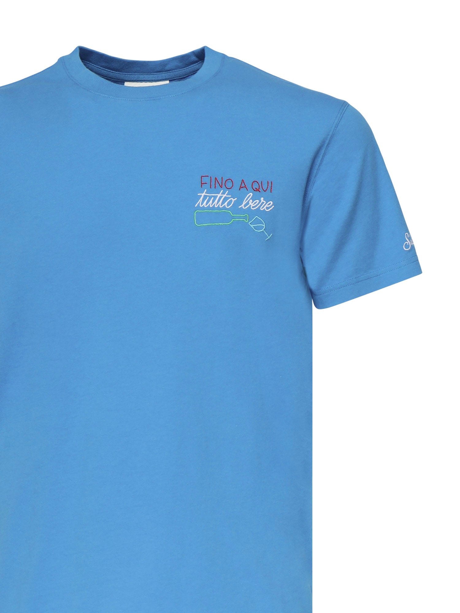 T-shirt Portofino con ricamo POT0001 05209H MC2 SAINT BARTH 