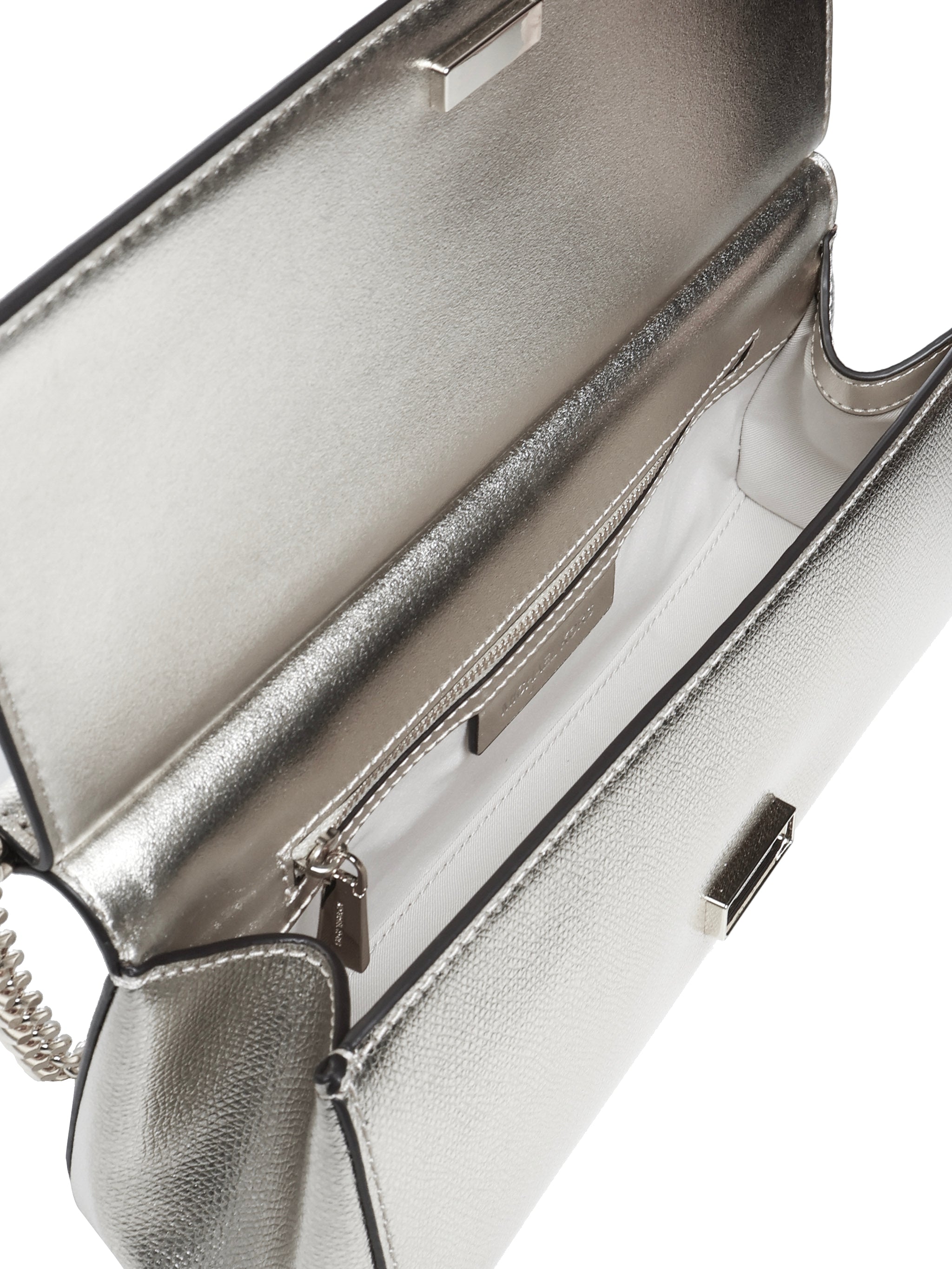 Borsa a spalla in pelle martellata metallizzata 30S5S9YC6M 040 MICHAEL MICHAEL KORS 
