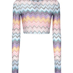Top cropped a zig zag MS25SK0E BJ00OES72LH MISSONI 