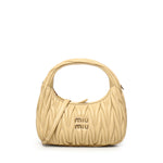 Borsa hobo Wander in nappa matelassé 5BC125 AN88F0K57 MIU MIU 
