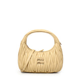 Borsa hobo Wander in nappa matelassé 5BC125 AN88F0K57 MIU MIU 