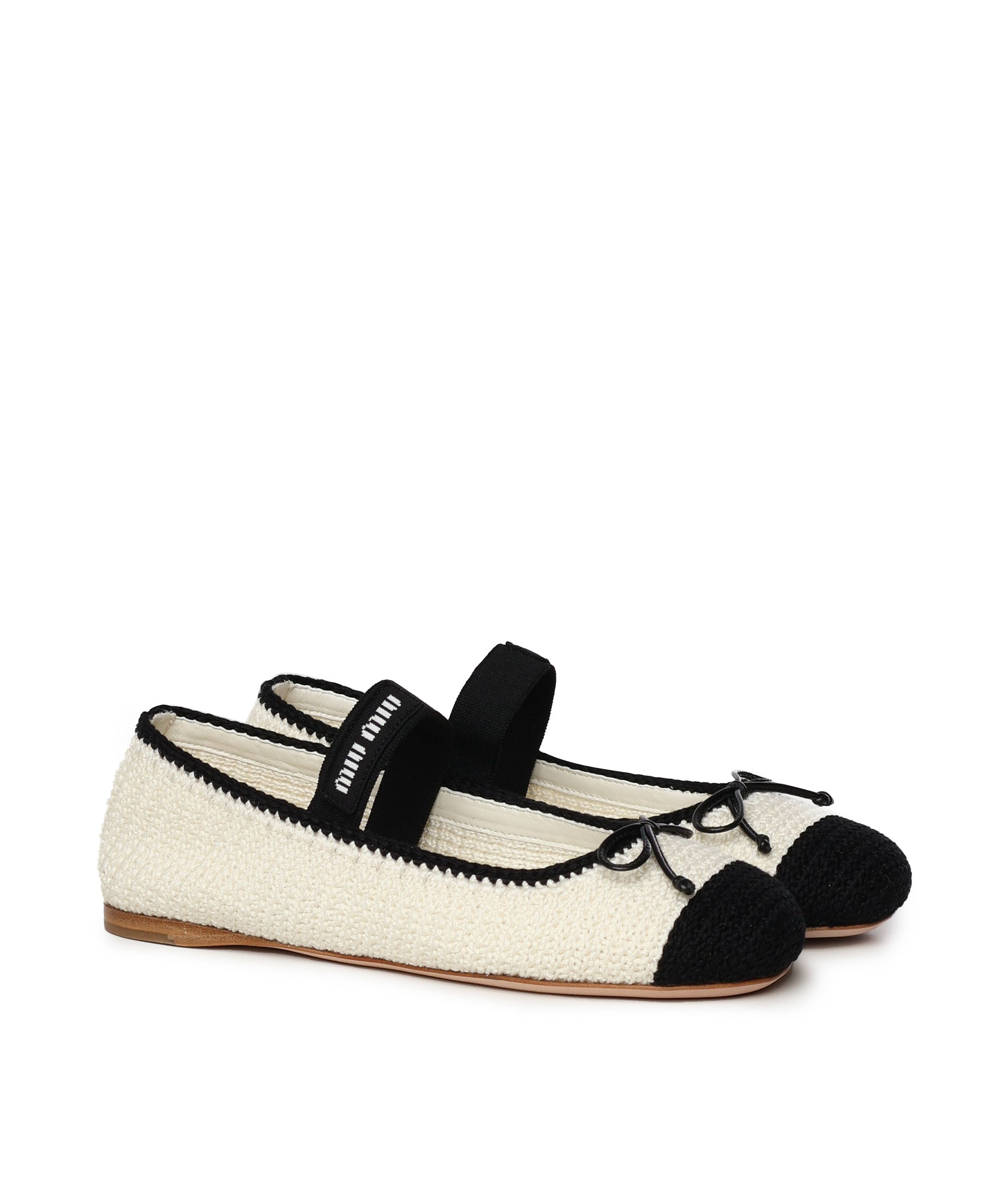 Ballerine in pelle 5F138E 2CQ2F0A72 MIU MIU 