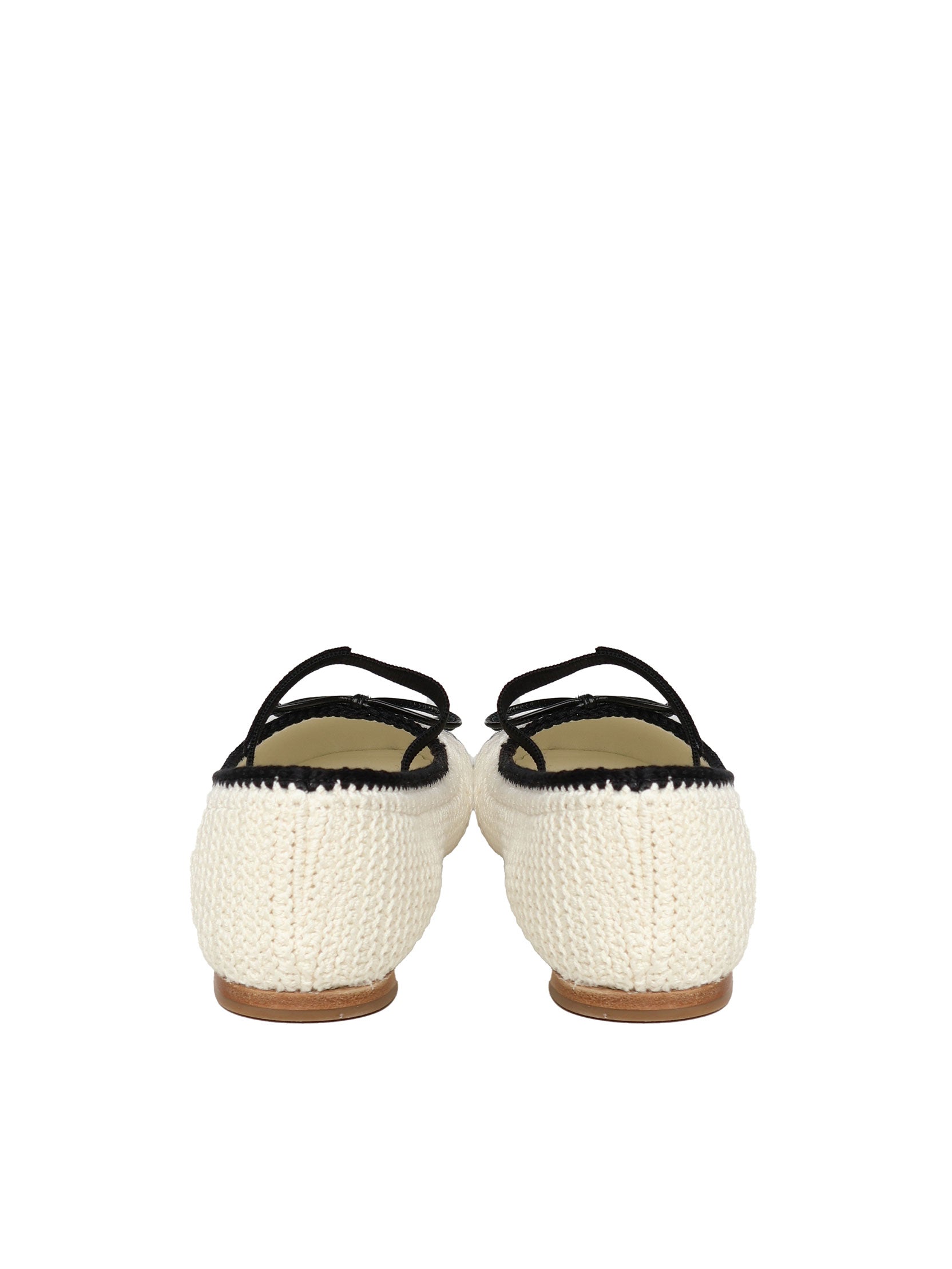 Ballerine in pelle 5F138E 2CQ2F0A72 MIU MIU 