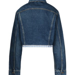 Giacca in denim e popeline GWB247 1568F0008 MIU MIU 