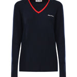 Maglia scollo a V in cashmere MMLA33 1580F059F MIU MIU 