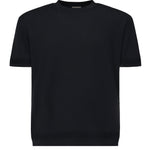 T-shirt in maglia di cotone e seta<BR/> K10919C00011 M6329742 MONCLER 