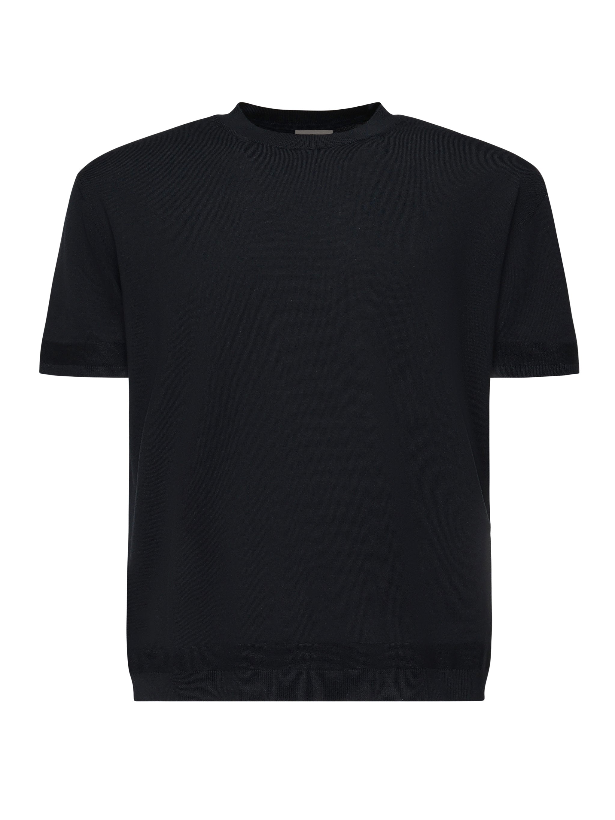 T-shirt in maglia di cotone e seta<BR/> K10919C00011 M6329742 MONCLER 