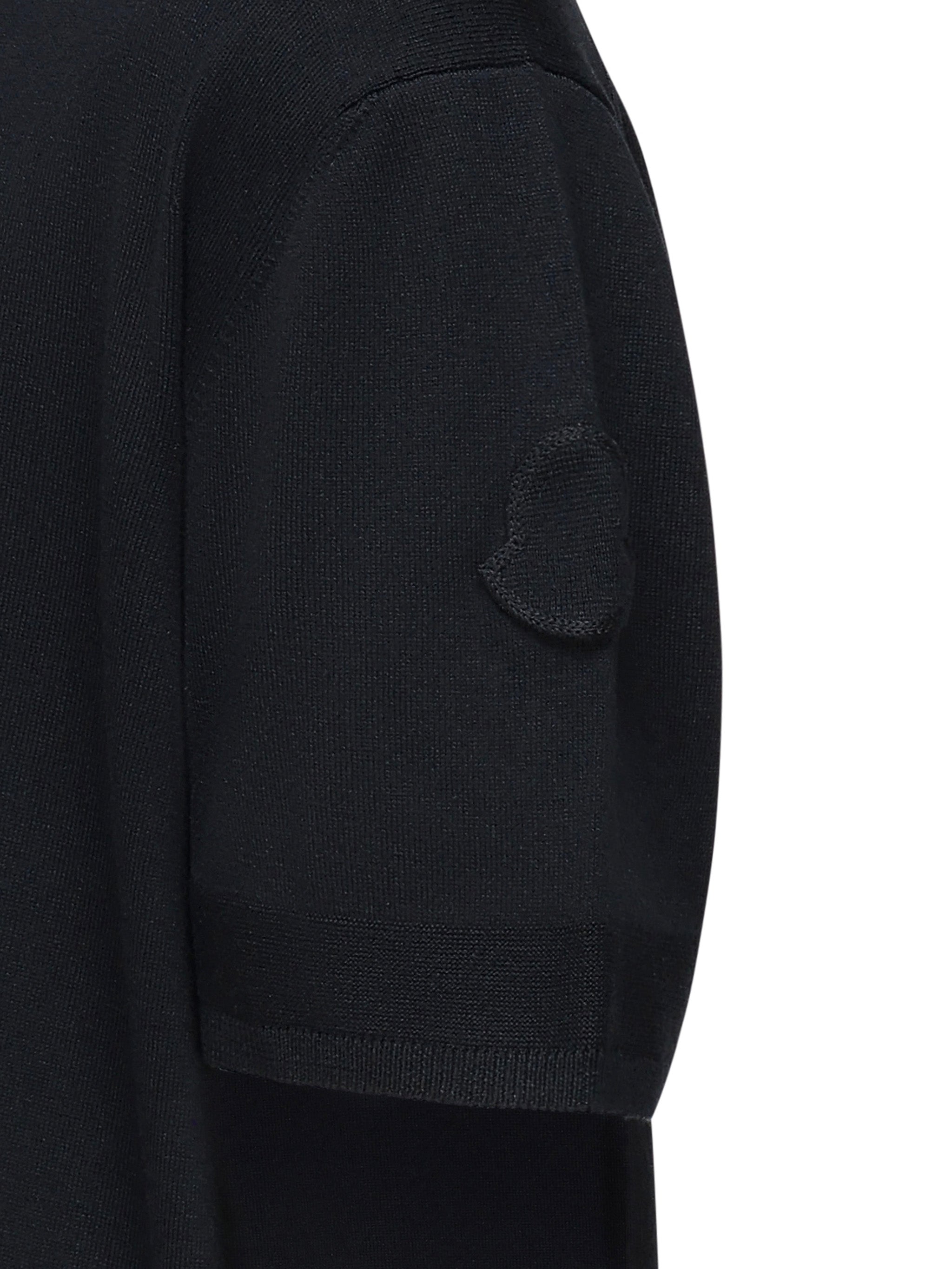 T-shirt in maglia di cotone e seta<BR/> K10919C00011 M6329742 MONCLER 