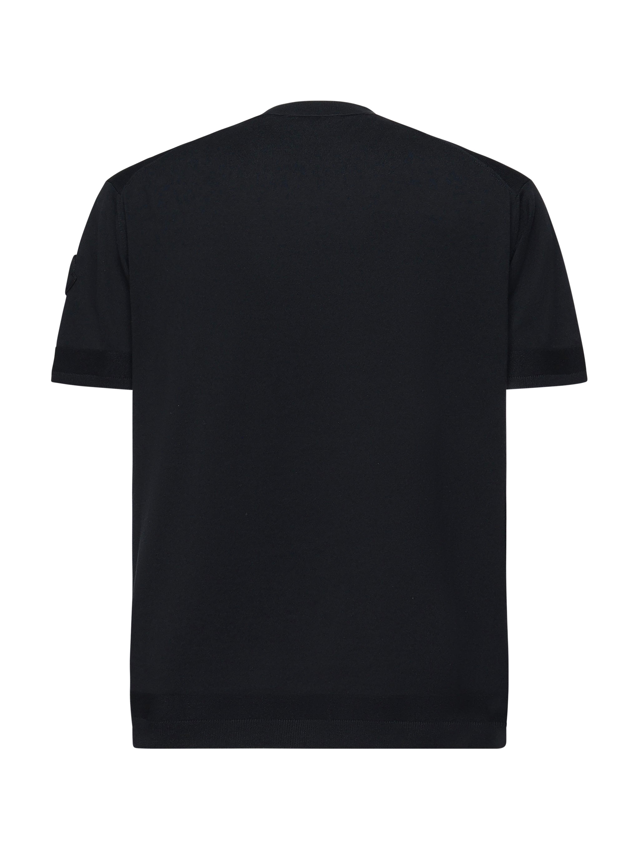 T-shirt in maglia di cotone e seta<BR/> K10919C00011 M6329742 MONCLER 