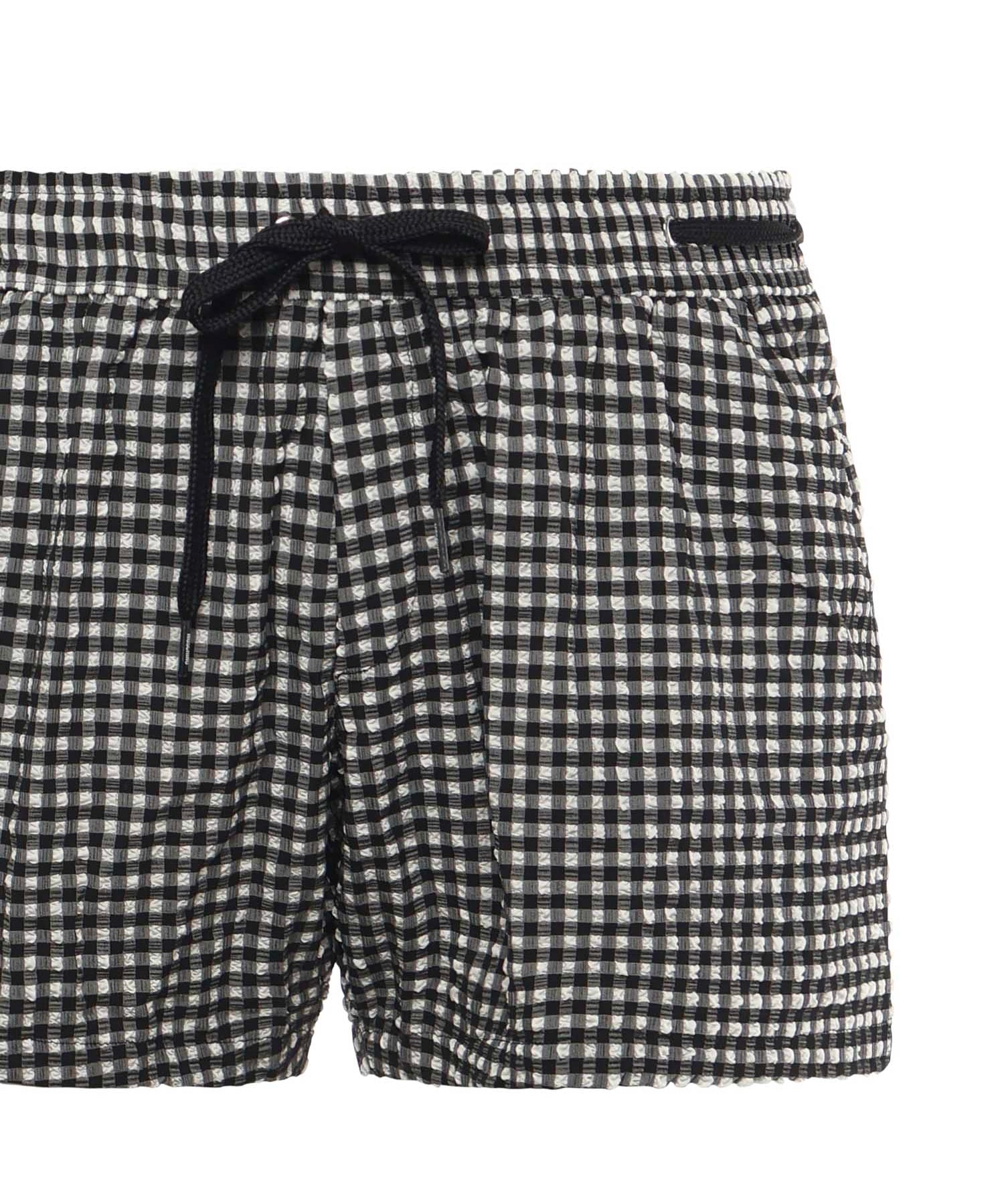 Boxer mare a quadri con logo V3A4221 94201555 MOSCHINO 