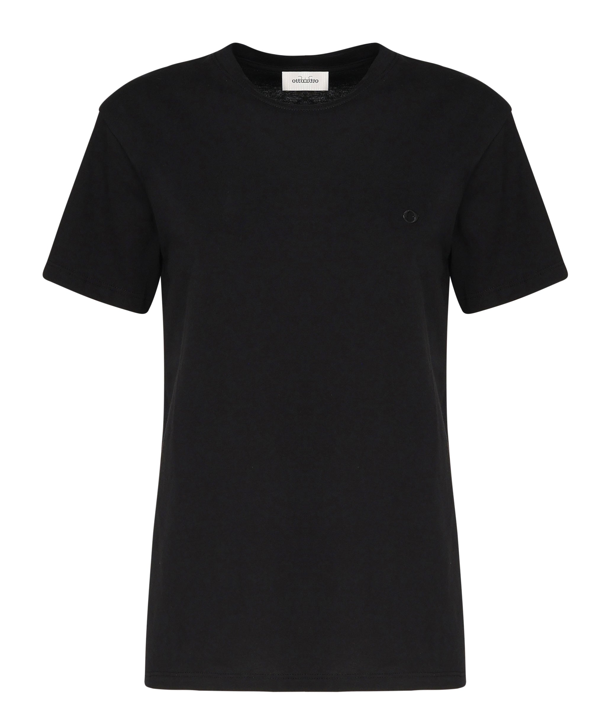 T-shirt in cotone DM8092-1 NERO OTTOD'AME 