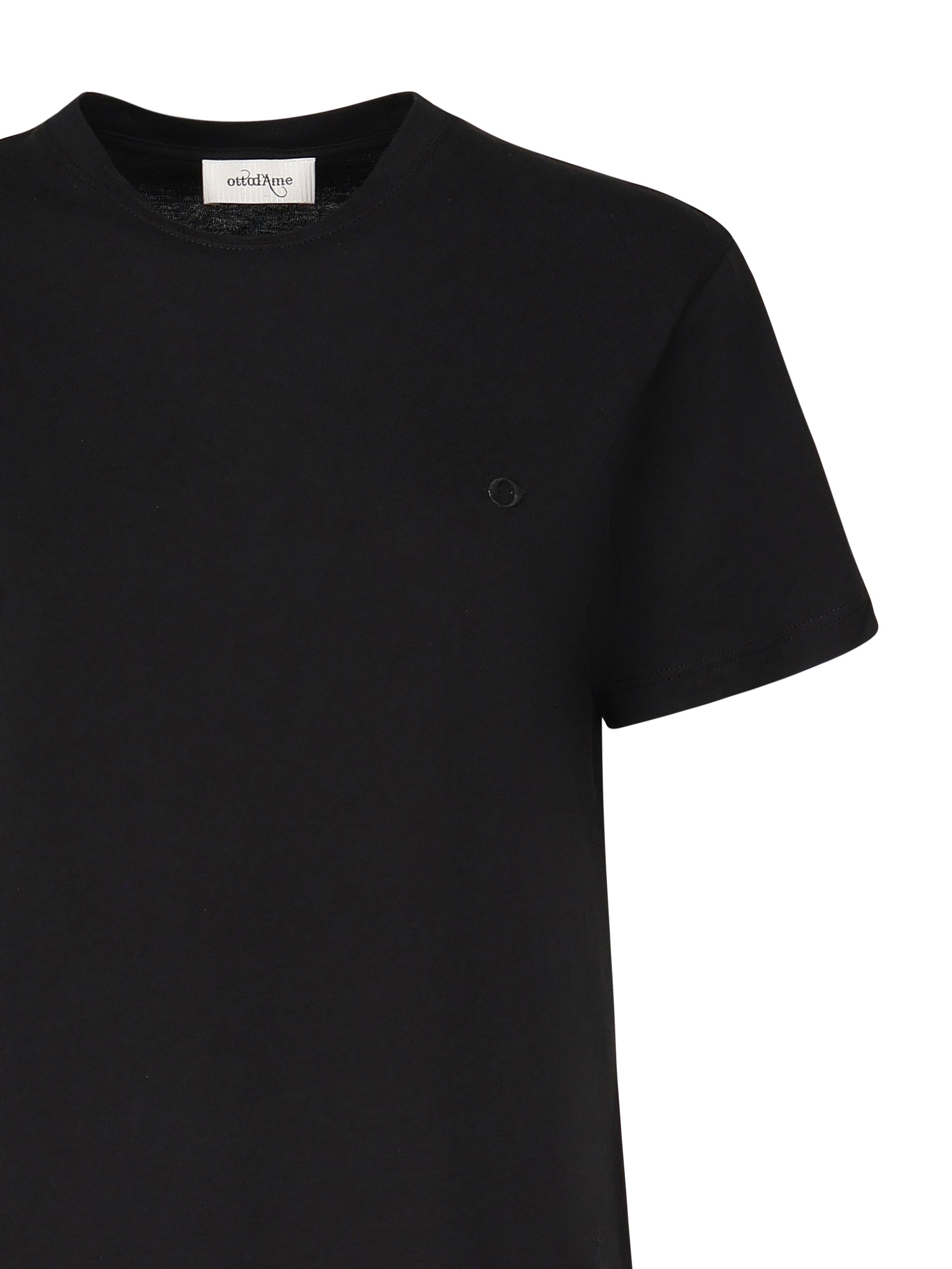 T-shirt in cotone DM8092-1 NERO OTTOD'AME 