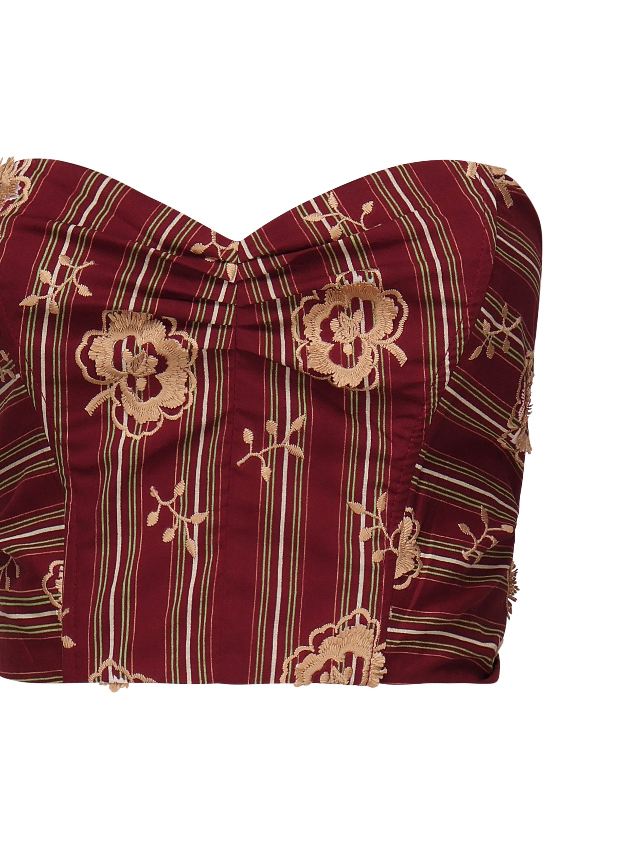 Top a corsetto in mussola di cotone DT9196 VAR. UNICA OTTOD'AME 