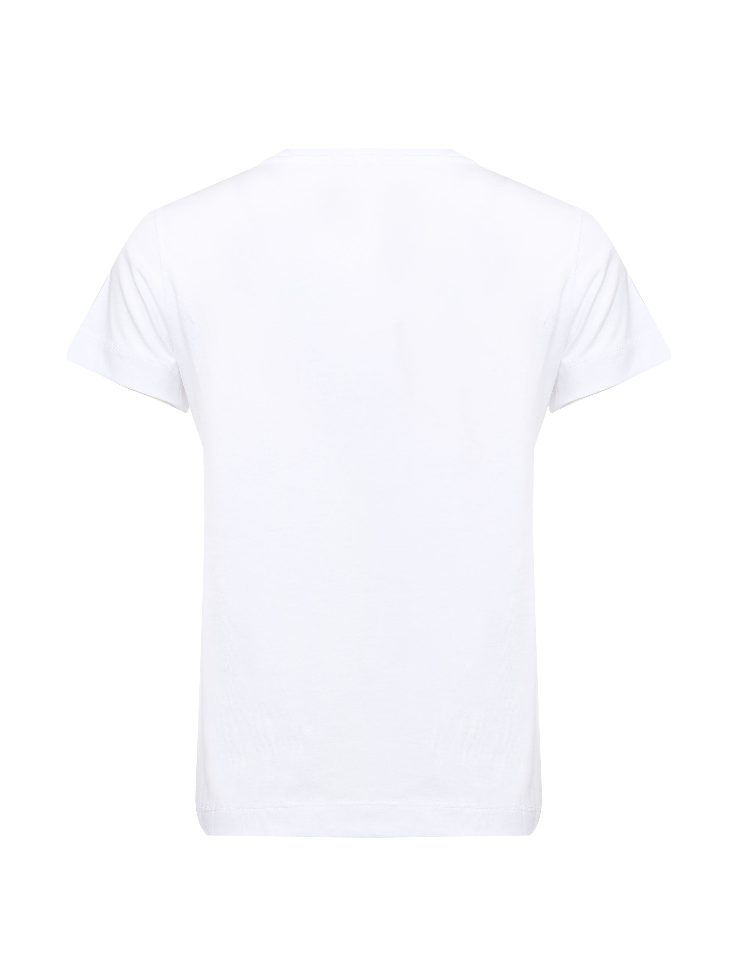 T-shirt maniche corte logo ricamato 100355 A2HNZ04 PINKO 
