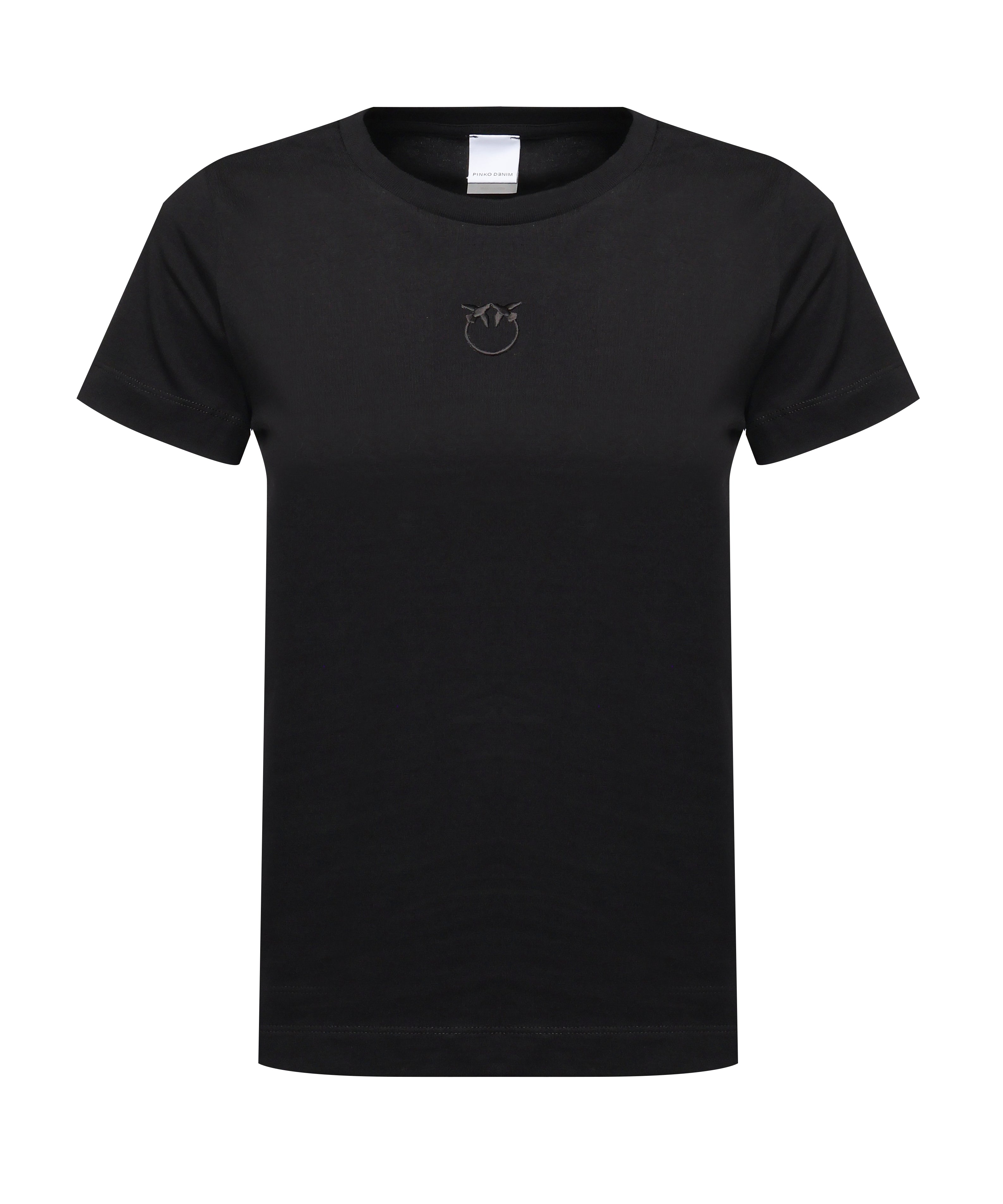 T-shirt con applicazione Monogram 100355 A2HNZ99 PINKO 