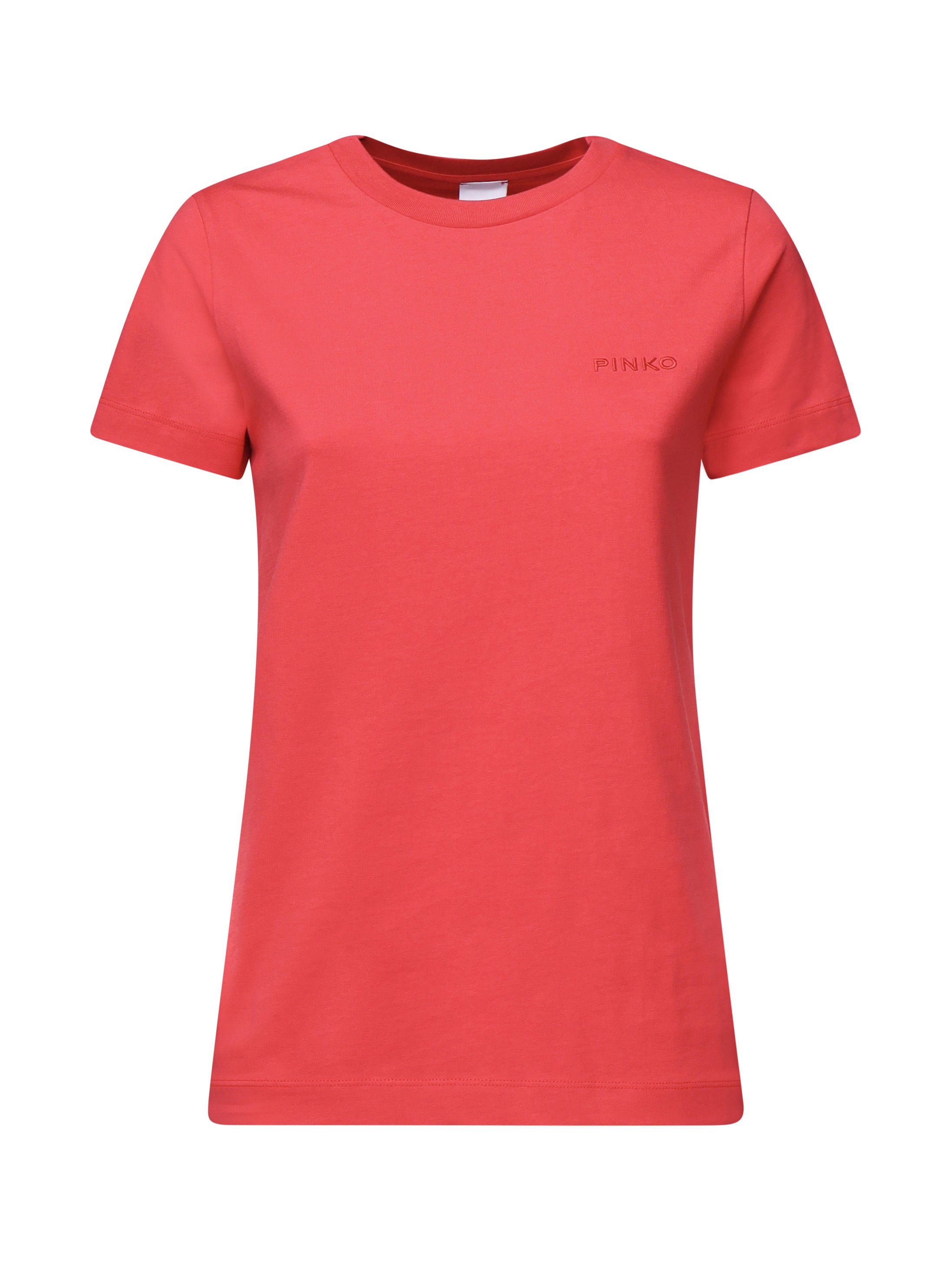 T-shirt mezze maniche ricamo logo 101752 A2HNO57 PINKO 