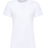 T-shirt mezze maniche ricamo logo 101752 A2HNZ04 PINKO 
