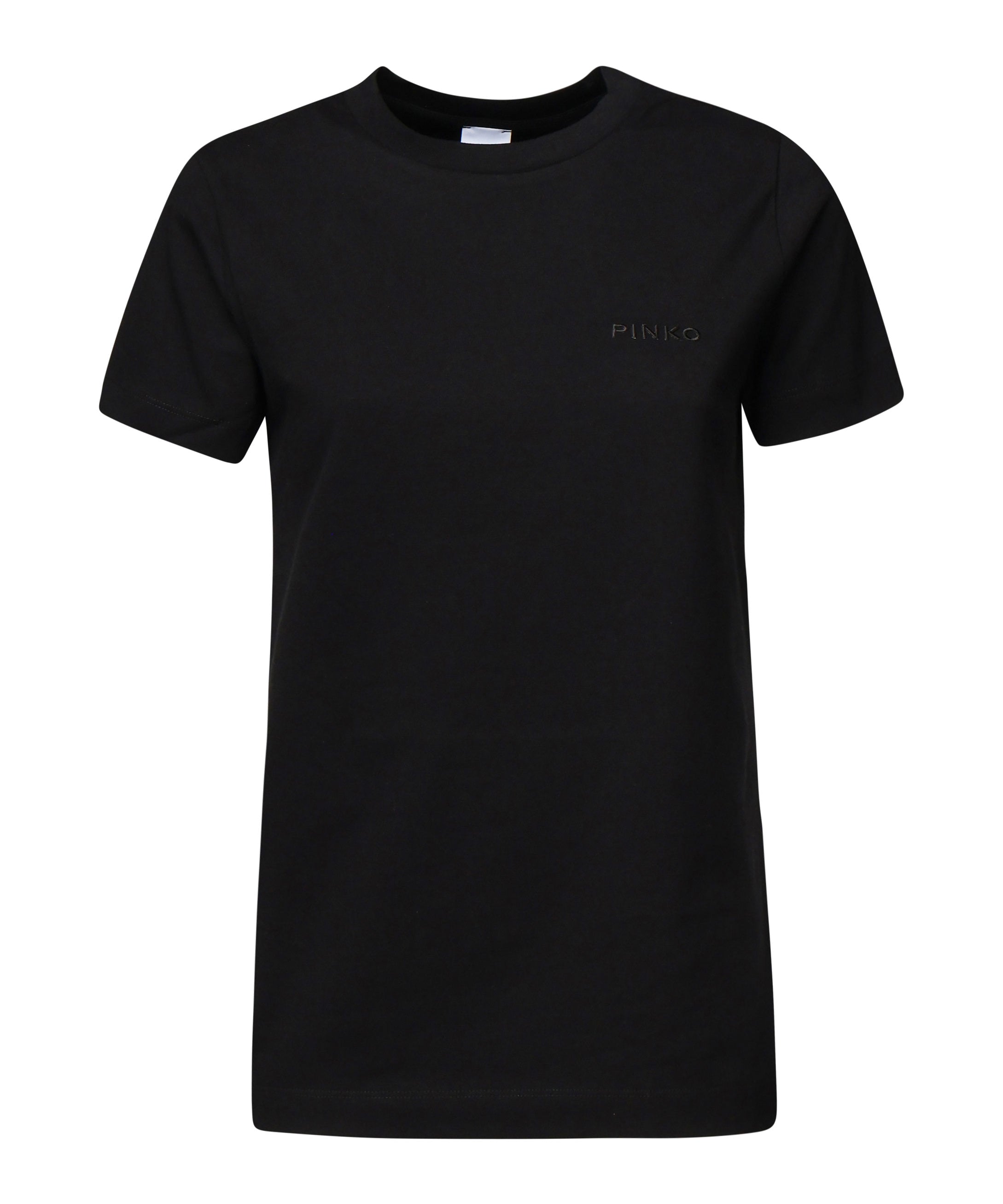 T-shirt mezze maniche ricamo logo 101752 A2HNZ99 PINKO 