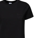 T-shirt mezze maniche ricamo logo 101752 A2HNZ99 PINKO 