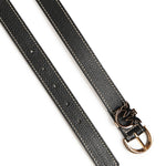 Cintura in pelle con logo<BR/> 102820 A158Z99Q PINKO 