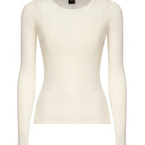 Maglia semitrasparente a costine 102977 A1NDZ09 PINKO 