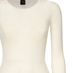Maglia semitrasparente a costine 102977 A1NDZ09 PINKO 