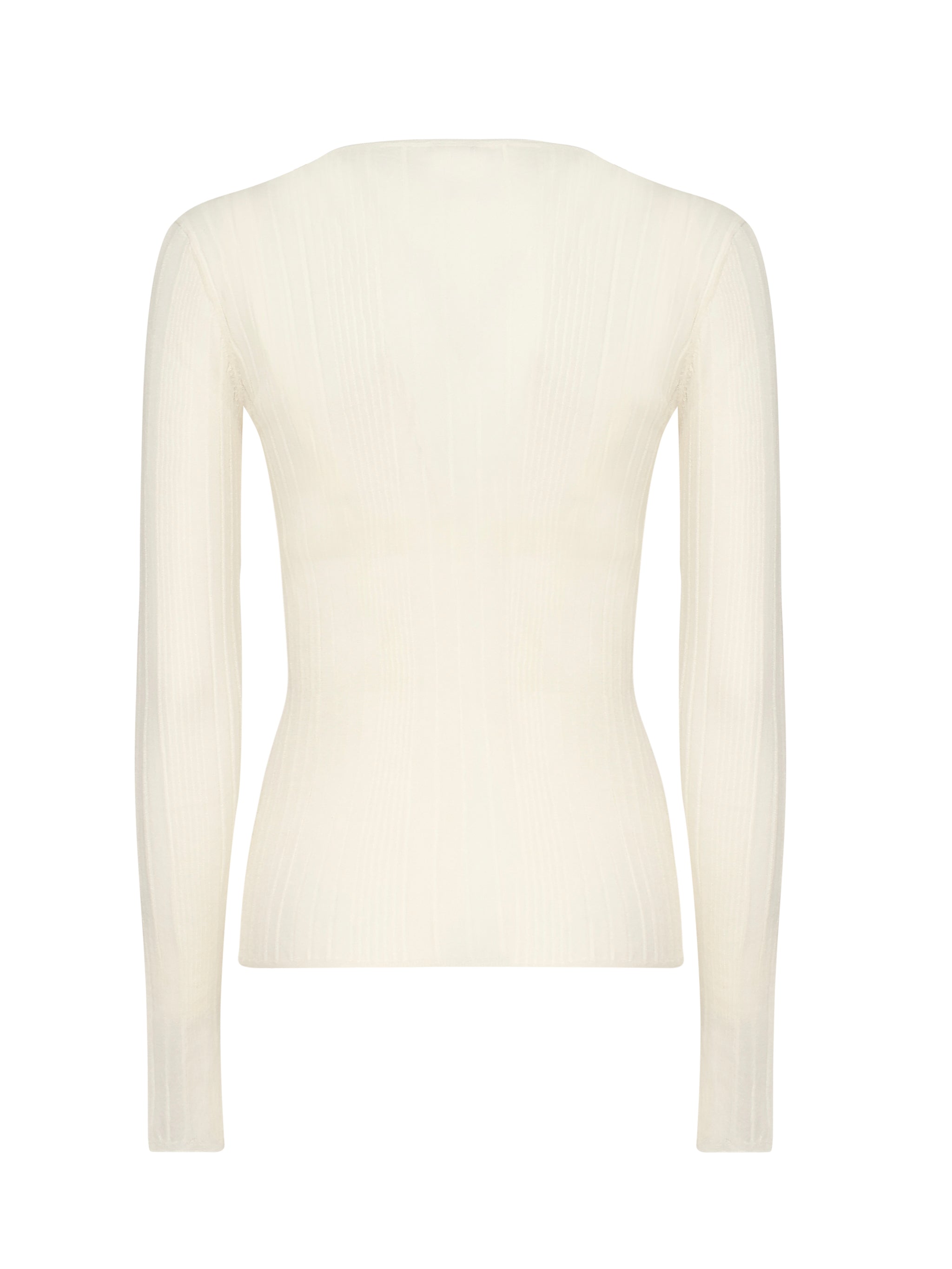 Maglia semitrasparente a costine 102977 A1NDZ09 PINKO 
