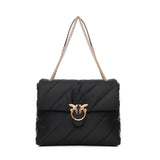 Borsa grande trapuntata Love Bag tessuto riciclato 103347 A05FZ99Q PINKO 