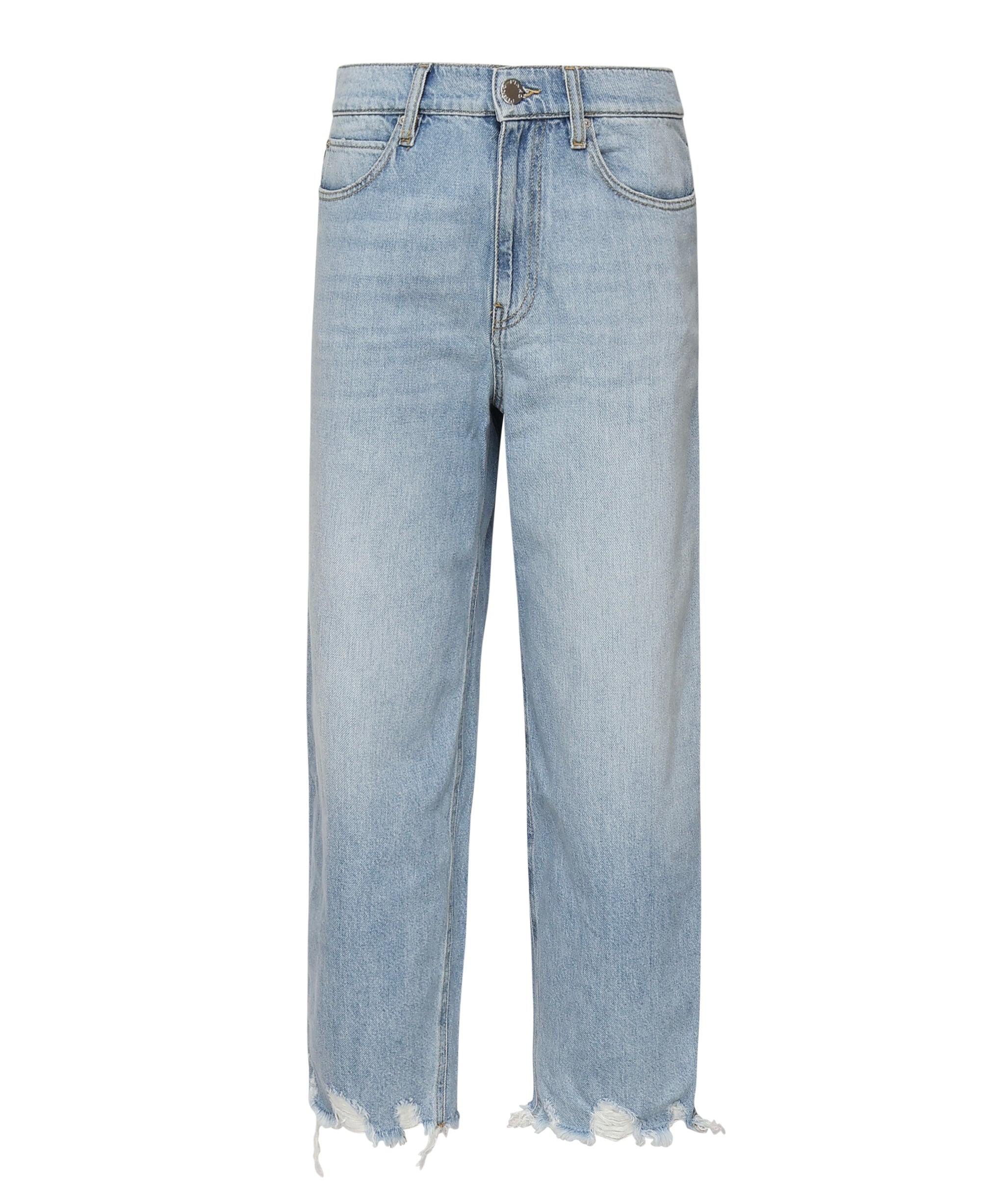 Jeans larghi con fondo sfrangiato<BR/> 103857 A2E5PJN PINKO 