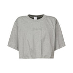 T-shirt cropped con ricamo logo 104257 A2F8I42 PINKO 