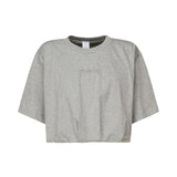 T-shirt cropped con ricamo logo 104257 A2F8I42 PINKO 