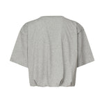 T-shirt cropped con ricamo logo 104257 A2F8I42 PINKO 