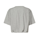 T-shirt cropped con ricamo logo 104257 A2F8I42 PINKO 