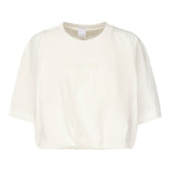 T-shirt cropped con ricamo logo 104257 A2F8Z05 PINKO 