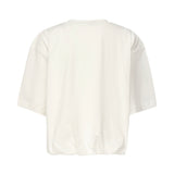 T-shirt cropped con ricamo logo 104257 A2F8Z05 PINKO 