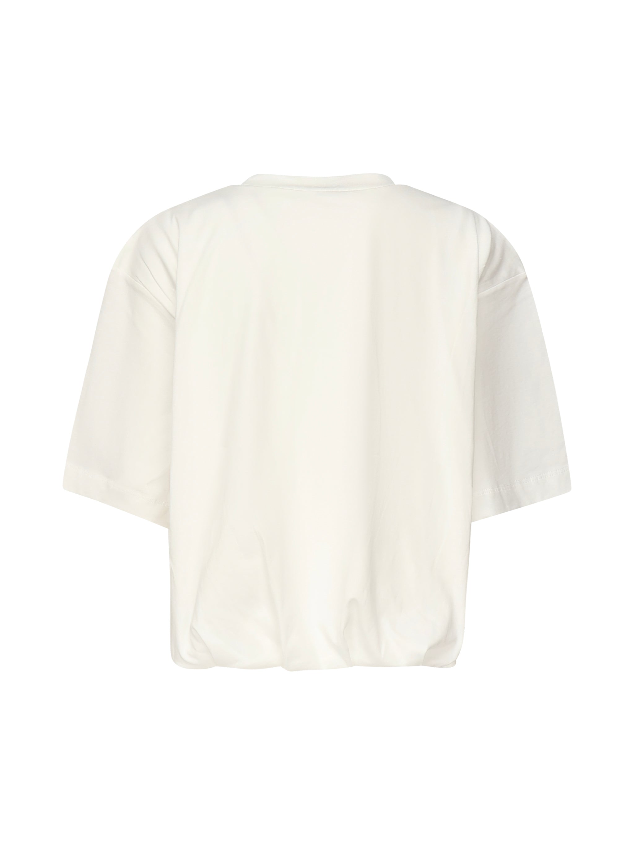 T-shirt cropped con ricamo logo 104257 A2F8Z05 PINKO 