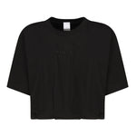 T-shirt cropped con ricamo logo 104257 A2F8Z99 PINKO 