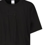 T-shirt cropped con ricamo logo 104257 A2F8Z99 PINKO 
