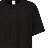 T-shirt cropped con ricamo logo 104257 A2F8Z99 PINKO 