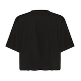 T-shirt cropped con ricamo logo 104257 A2F8Z99 PINKO 