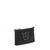 Borsetta piatta a tracolla in pelle 104277 A2CFZ99Q PINKO 