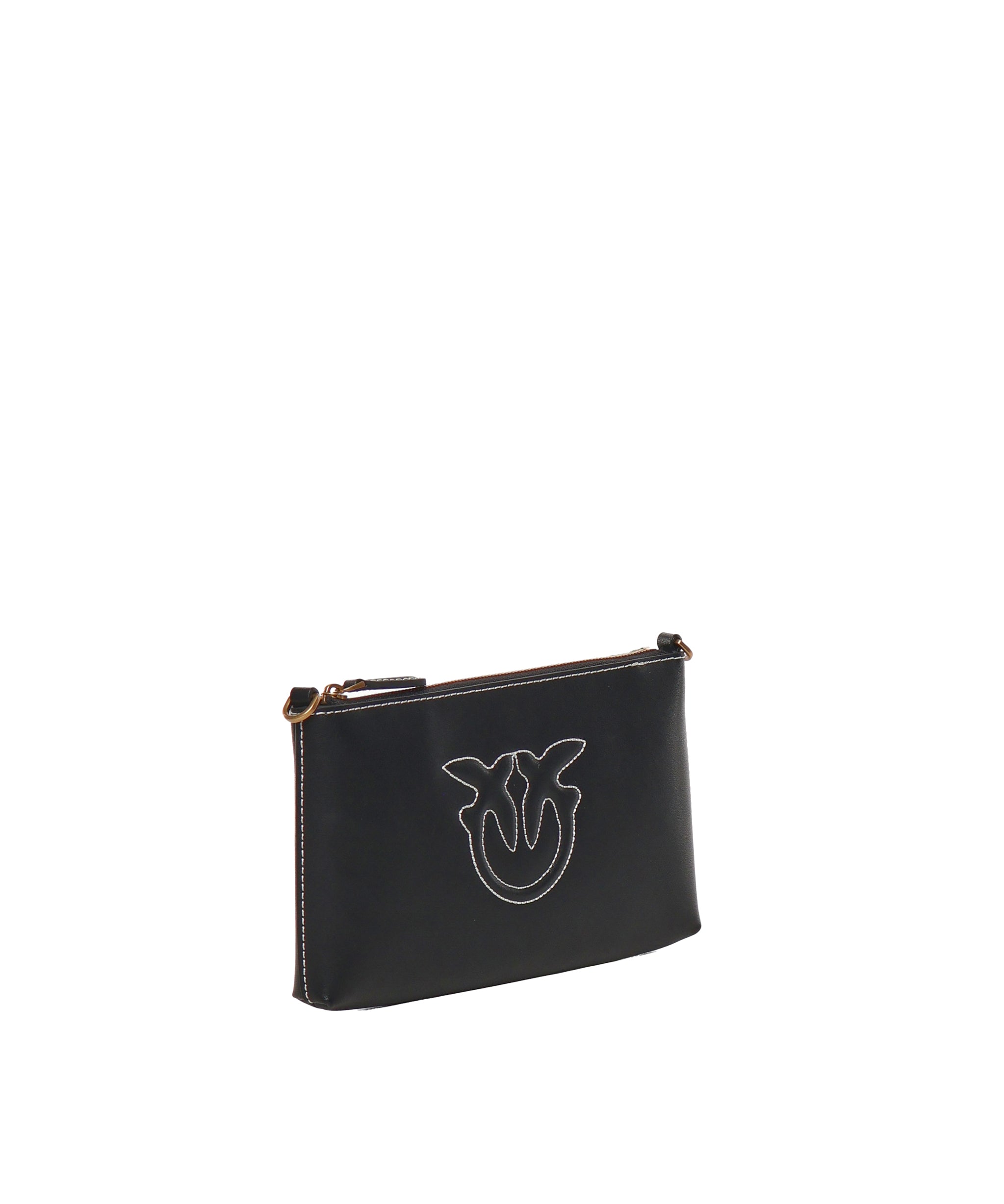 Borsetta piatta a tracolla in pelle 104277 A2CFZ99Q PINKO 