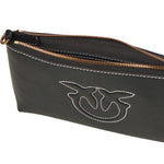 Borsetta piatta a tracolla in pelle 104277 A2CFZ99Q PINKO 