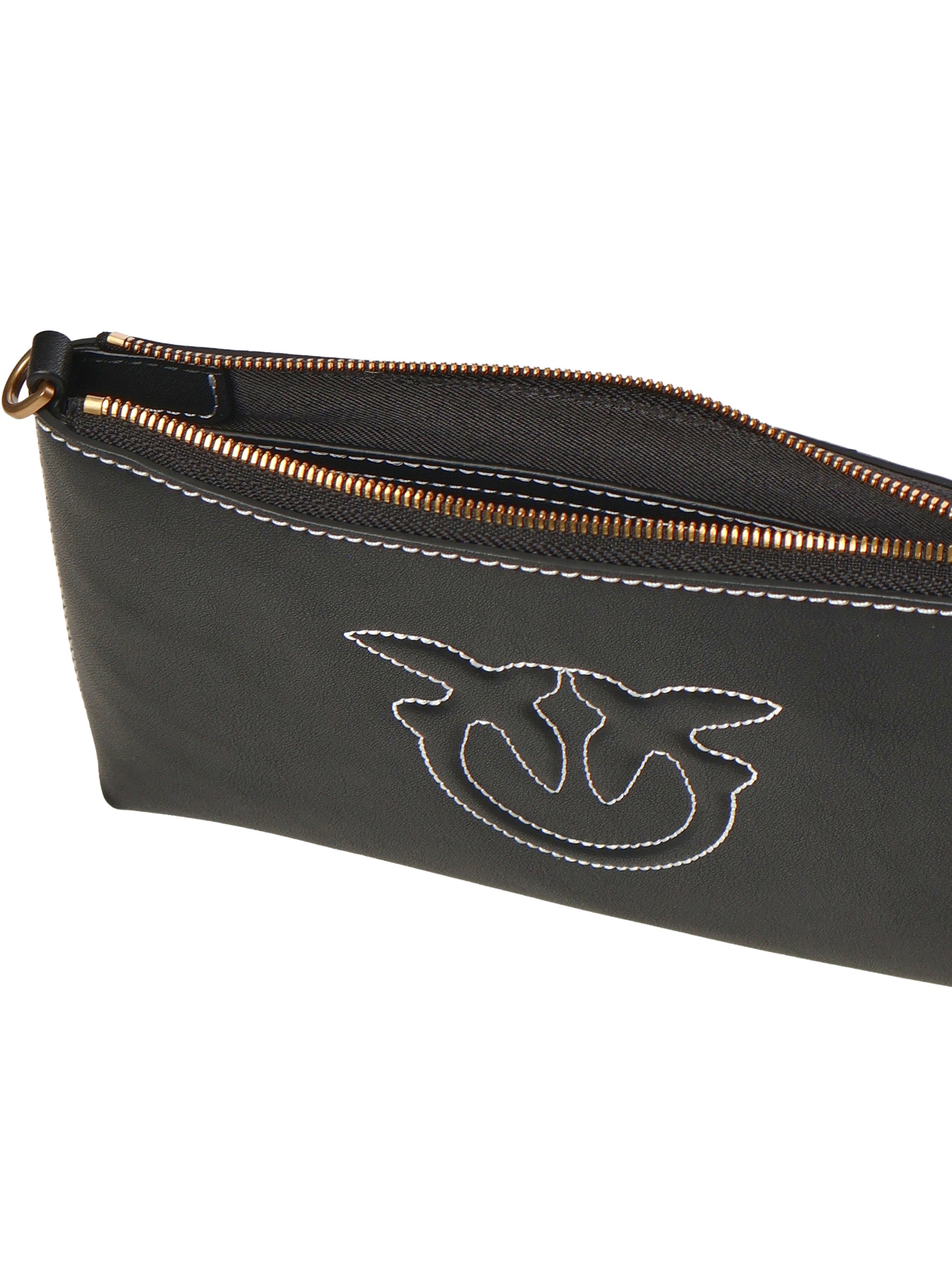 Borsetta piatta a tracolla in pelle 104277 A2CFZ99Q PINKO 