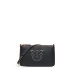 Borsetta piatta a tracolla in pelle 104277 A2CFZ99Q PINKO 