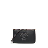 Borsetta piatta a tracolla in pelle 104277 A2CFZ99Q PINKO 