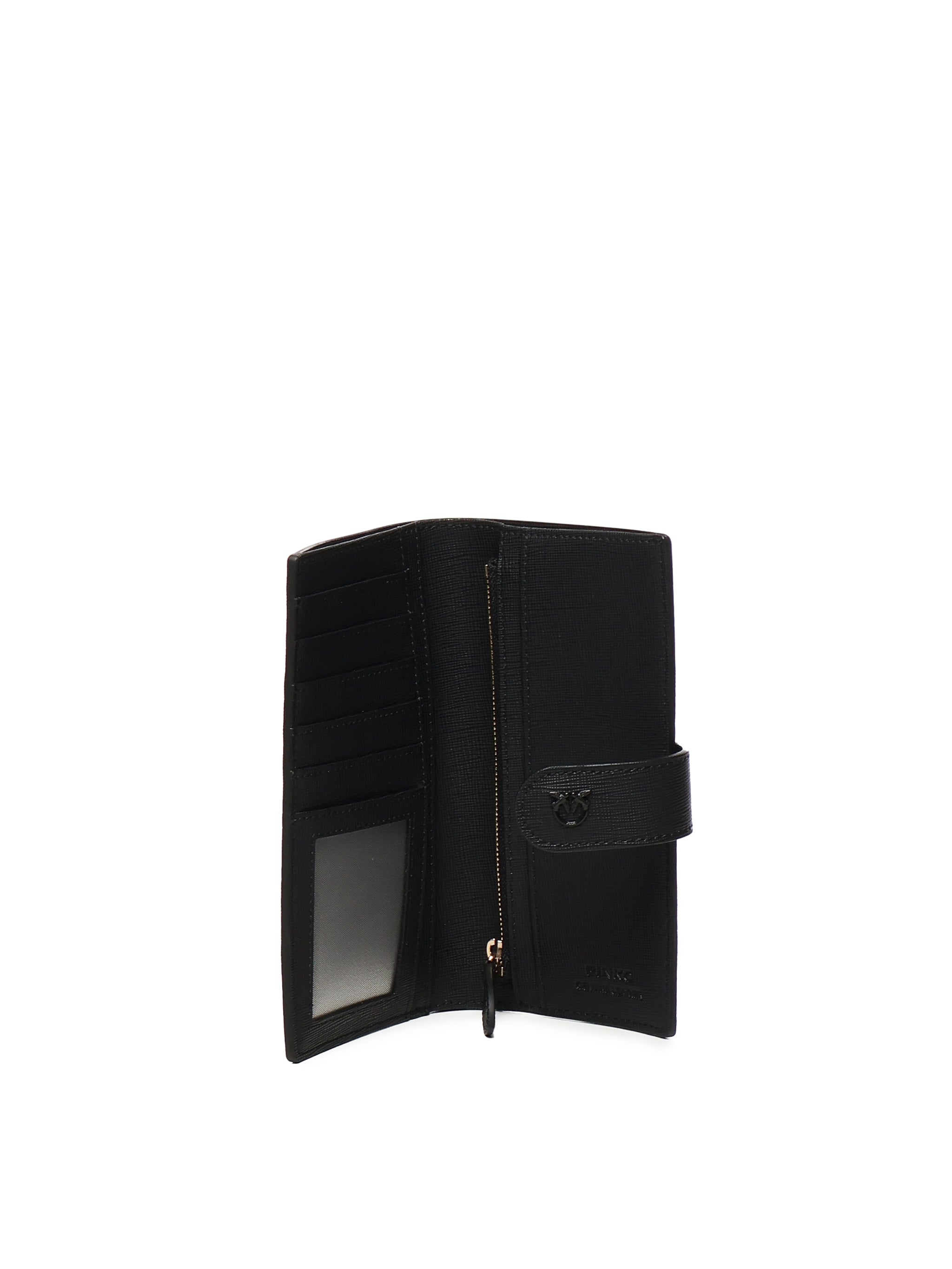 Portafoglio in pelle saffiano con logo 104354 A29PZ99B PINKO 