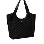 Borsa shopper in tessuto trapunta puzzle 104536 A1EUZ99Q PINKO 