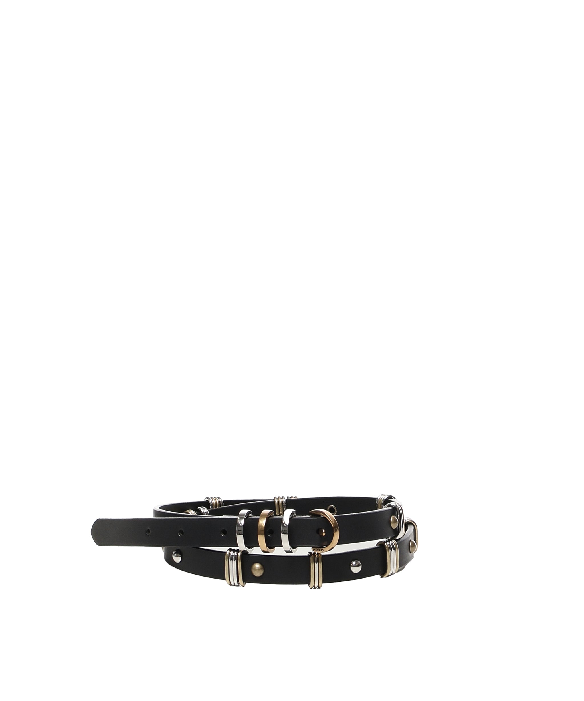Cintura sottile in cuoio 104587 A2BAZ99P PINKO 