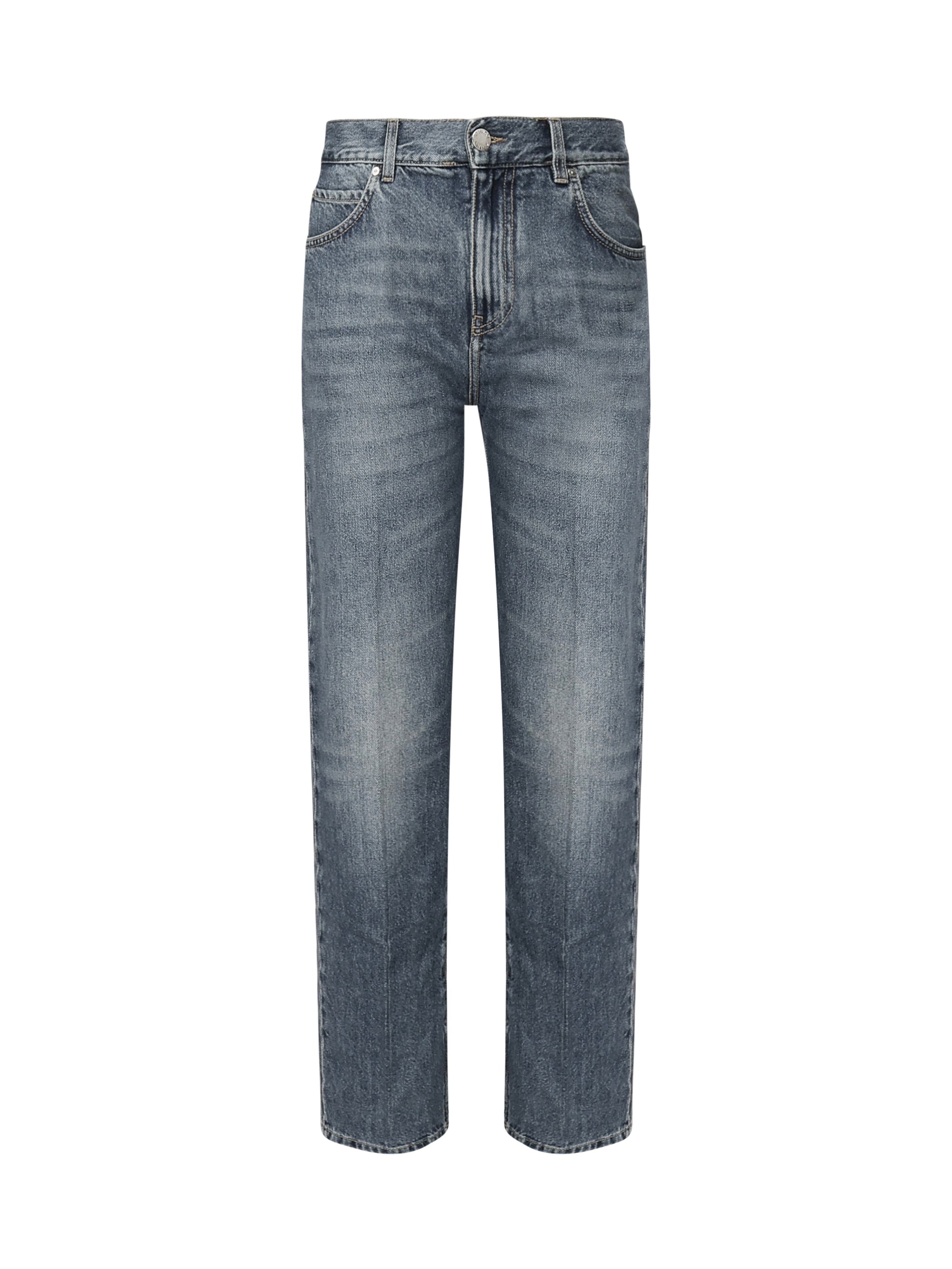 Jeans larghi con piega davanti 104600 A2DYPJU PINKO 